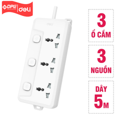 Tổng hợp ổ cắm điện đa năng cao cấp Deli