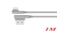 Cáp USB 2.0->Lightning 1m  UNITEK C14055GY cong | Hàng chính hãng