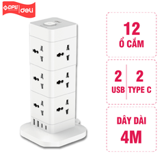 Tổng hợp ổ cắm điện đa năng cao cấp Deli
