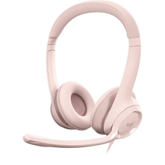 Tai nghe Logitech H390 USB Computer Headset / Rose (981-001282) | Hàng chính hãng
