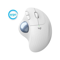 Chuột không dây Logitech Ergo M575 for Business White 910-006439 | Hàng chính hãng