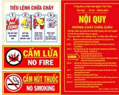 Bộ Nội Quy Tiêu Lệnh PCCC Chất Lượng