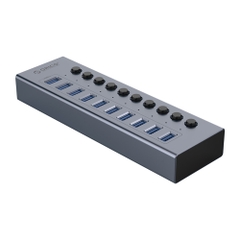 Bộ chia USB HUB ORICO 10 cổng USB 3.0 BT2U3-10AB-GY | Hàng chính hãng