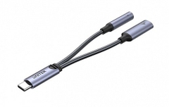 Cáp USB Type-C ->3.5mm Audio+ sạc Type-C  PD60W  UNITEK  M205A | Hàng chính hãng