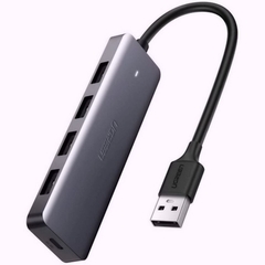 Hub chia 4 cổng USB 3.0 hỗ trợ cấp nguồn Micro USB chính hãng Ugreen 50985 cao cấp | Hàng chính hãng