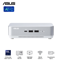 Bộ Mini PC Asus NUC 14 PRO Tall RNUC14RVSU5 (U5- 125H | 2xNVMe | 2x HDMI 2.1 | 2x DP 1.4a | VESA MOUNT | WHITE)