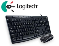 Bộ bàn phím chuột có dây Logitech MK200 chính hãng