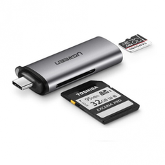 Đầu đọc thẻ nhớ SD/TF chuẩn USB Type C Ugreen 50704 chính hãng | Hàng chính hãng