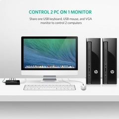 Bộ chuyển KVM 2 PC sang 1 Màn hình cao cấp Ugreen 30357 | Hàng chính hãng