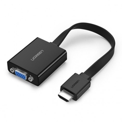 Cáp chuyển HDMI to VGA + Audio 3.5mm & Micro-USB Ugreen 40248 (màu đen) | Hàng chính hãng