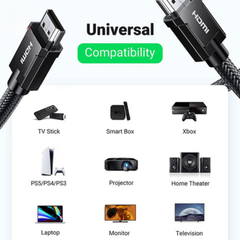 Cáp HDMI 2.1 hỗ trợ 8K/60Hz dài 3m chính hãng Ugreen 80602 | Hàng chính hãng