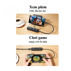 Bộ chia USB Type C sang 3 cổng USB 3.0 + LAN Ugreen 10917 | Hàng chính hãng