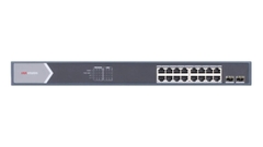 Hikvision Switch POE GIGABIT 16 cổng PoE 1000M,  2 cổng SFP độc lập 10/100/1000M, Layer 2 DS-3E0518P-E/M | Hàng chính hãng