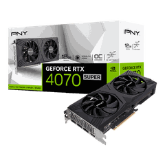 PNY GeForce RTX 4070 SUPER 12GB VERTO Overclocked Dual Fan VCG4070S12DFXPB1-O