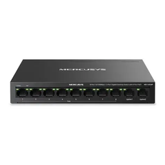 Switch PoE MERCUSYS MS110CMP Chính hãng FV (8 port PoE 100Mbps + 2 port Uplinks 1Gbps, công suất 115W) FV