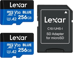 Thẻ nhớ Lexar BLUE PLUS microSDXC UHS-I 256GB | Hàng chính hãng