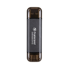 Ổ cứng SSD Box Transcend 256GB USB 10Gbps Type C/A (ESD310C) (BLACK) | Hàng chính hãng