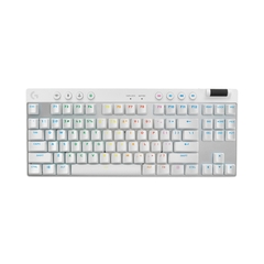 Bàn phím Gaming không dây Logitech Pro X TKL Lightspeed Màu Trắng Tactile Switch _ 920-012149 | Hàng chính hãng