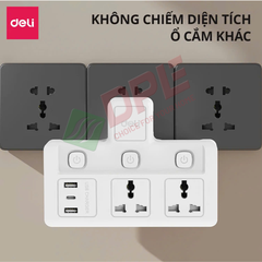 Ổ cắm điện đa năng Deli T716