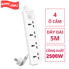 Ổ cắm điện đa năng Deli T704