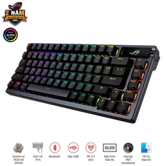 Bàn phím Gaming Asus ROG Azoth NX SW - 90MP031A-BKUA01 | Hàng chính hãng