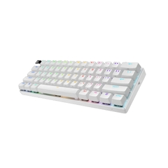 Bàn phím cơ Logitech Pro X 60 Lightspeed Wireless White (Wireless 2.4Ghz/Bluetooth/USB/GX Optical Tactile/RGB)_920-011935 | Hàng chính hãng