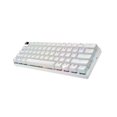 Bàn phím cơ Logitech Pro X 60 Lightspeed Wireless White (Wireless 2.4Ghz/Bluetooth/USB/GX Optical Tactile/RGB)_920-011935 | Hàng chính hãng