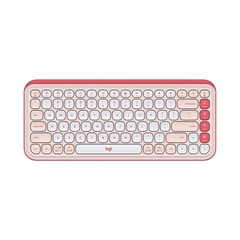 Bàn phím cơ không dây Logitech POP ICON Keys màu Hồng - 920-013085 | Hàng chính hãng