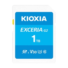 Thẻ nhớ KIOXIA EXCERIA G2 SD 1TB LNEX2L001TG4 – UHS-I U3, V30, tốc độ đọc 100MB/s
