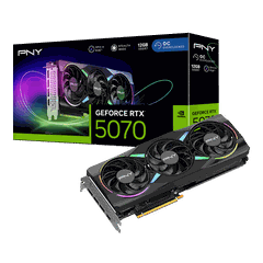 PNY GeForce RTX 5070 12GB ARGB Overclocked Triple Fan VCG507012TFXXPB1-O