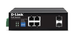 D-Link DIS-F1006PS-E – Switch công nghiệp Gigabit PoE 4 cổng, hỗ trợ truyền xa 250m