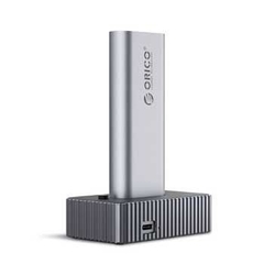 Đế ổ cứng SSD ORICO 1 khe cắm M.2 NVME + SATA TypeC - Tốc độ 10Gbps. - IT18C3-GY-BP | Hàng chính hãng