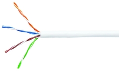 Cáp mạng U/UTP Cat 5e 4 Pair 24 AWG CM 305m Màu Trắng