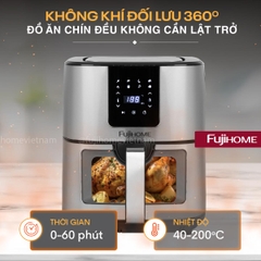 Nồi chiên không dầu Fujihome A10DG 10 lít 1800W điện tử | Hàng chính hãng