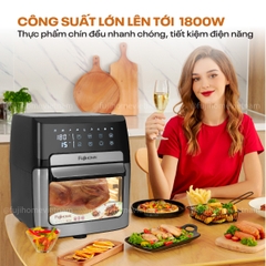 Nồi chiên không dầu Fujihome A12DB 12 lít 1800W có lồng quay | Hàng chính hãng