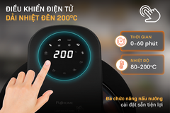 Nồi chiên không dầu Fujihome AG6D 6 lít 1350W | Hàng chính hãng