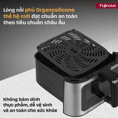 Nồi chiên không dầu Fujihome DUALHEAT A9DH 9 lít gia nhiệt kép | Hàng chính hãng