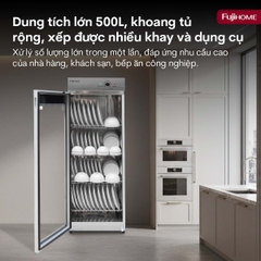Tủ sấy chén bát tiệt trùng UV Fujihome DD500A 500 lít 2 cửa | Hàng chính hãng