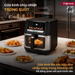 Nồi chiên không dầu Fujihome DUALHEAT A9DH 9 lít gia nhiệt kép | Hàng chính hãng
