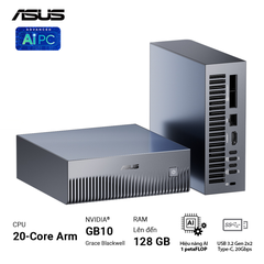 Mini PC AI Asus Ascent GX10 GX10-GG0012BN (Nvidia GB10 | 128 GB RAM |1TB M.2 NVMe SSD)