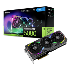 PNY GeForce RTX 5080 16GB ARGB Overclocked Triple Fan VCG508016TFXXPB1-O – Card đồ họa RTX 5080 mạnh mẽ