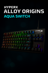 BÀN PHÍM CƠ HYPERX ALLOY ORIGINS AQUA SWITCH
