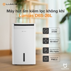 Máy Hút Ẩm Lumias D6S-26L: Giải Pháp Kiểm Soát Độ Ẩm & Lọc Khí Hoàn Hảo