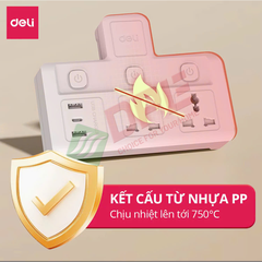 Ổ cắm điện đa năng Deli T716