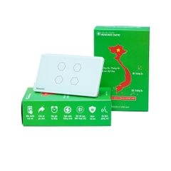 Công Tắc Cảm Ứng 4 Nút BLE Mesh Hunonic Datic