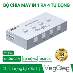 Four-way (4 In 1 Out)  USB2.0 Printing Automatic Switcher  - V-F502 | Hàng chính hãng