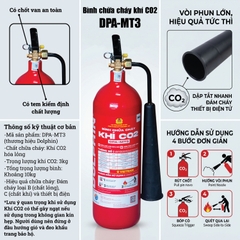 Bình Chữa Cháy Khí CO2 DPA-MT3 & DPA-MT5: Giải Pháp Phòng Cháy Chữa Cháy Toàn Diện Cho Thiết Bị Điện