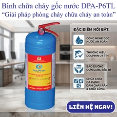 Bình Chữa Cháy Đa Năng Gốc Nước Dolphin Vỏ Thép (3.5L - 6.5L) | Chuyên Dụng Pin Lithium