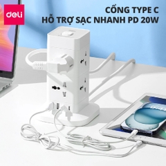 Ổ cắm điện đa năng Deli T426