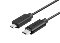 Cáp Type-C->Micro  1m UNITEK  Y-C473BK | Hàng chính hãng